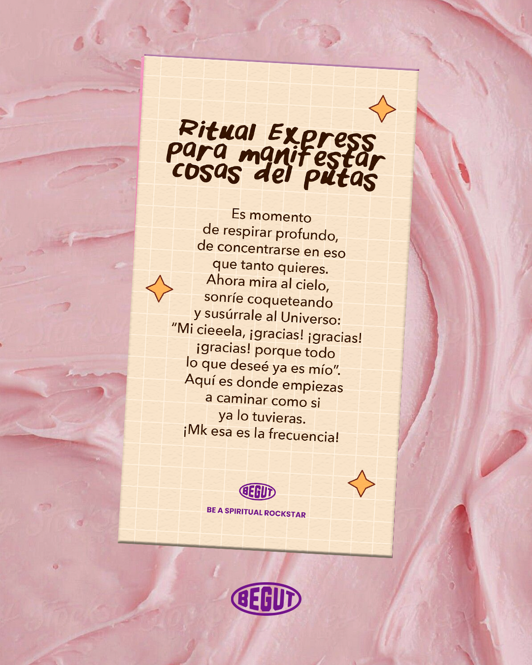 Postal dulce para manifestar