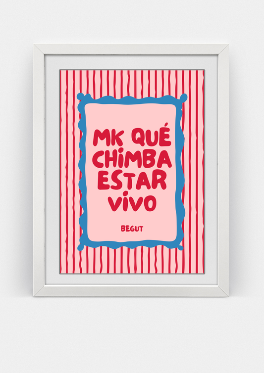 POSTER DIGITAL CHIMBA ESTAR VIVO