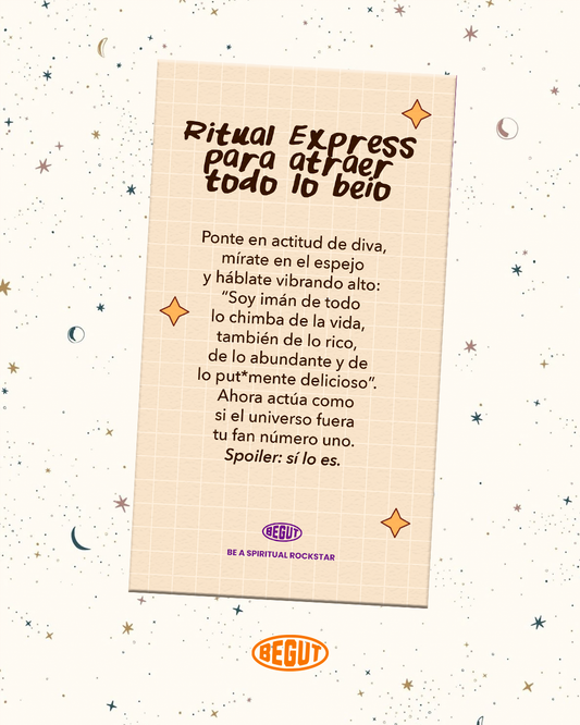 Postal para atraer cosas chimba